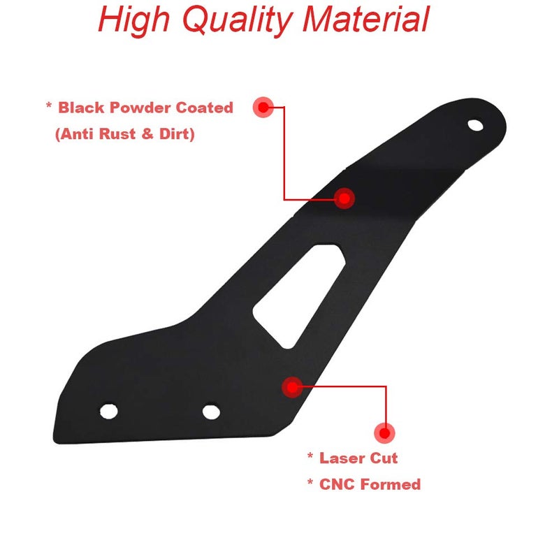 Wsays Compatible with 50 '' LED Light Bar Upper Roof Windshield Mounting Brackets Compatible with Can Am Maverick X3 and X3 Max 2017-2024 All Models - Image 3